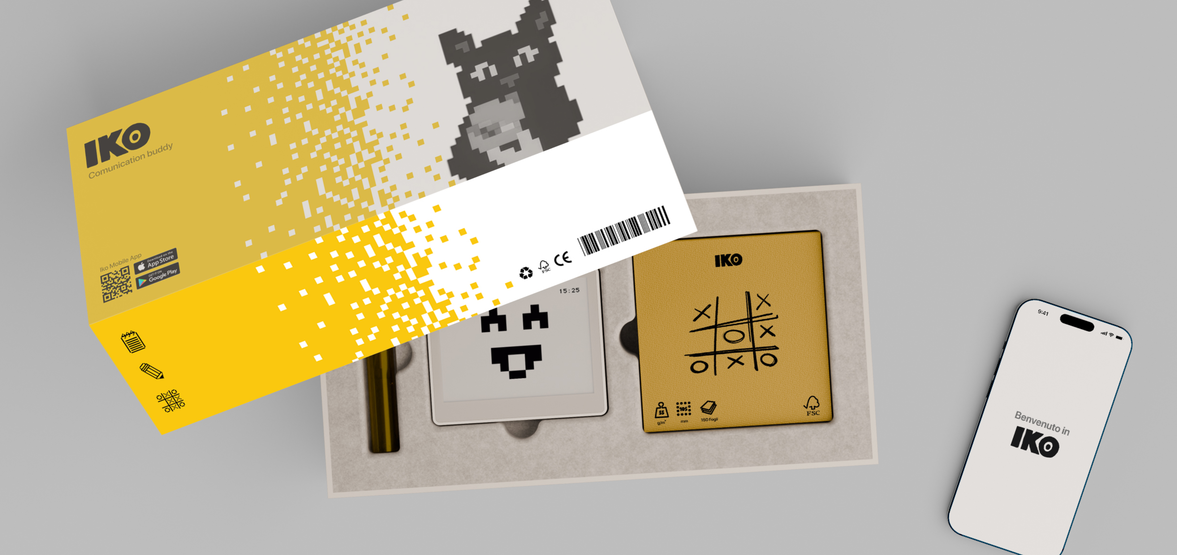 Stationery design of letterhead and business cards for the company Anders on top of a blurred photo of a house interior.