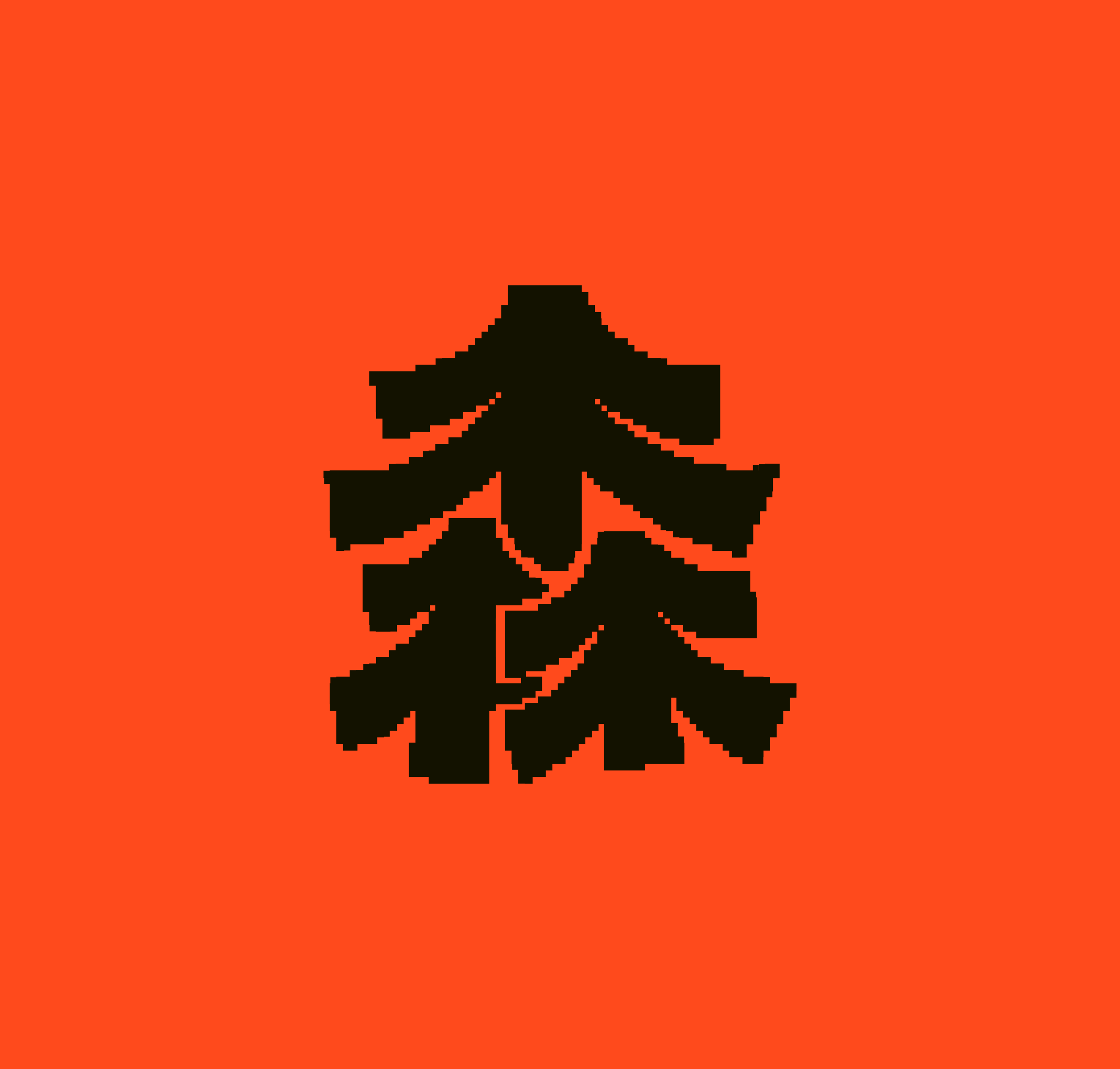 Graphic depicting a hexagonal cropped photo of an interior room design with grid lines along its borders.