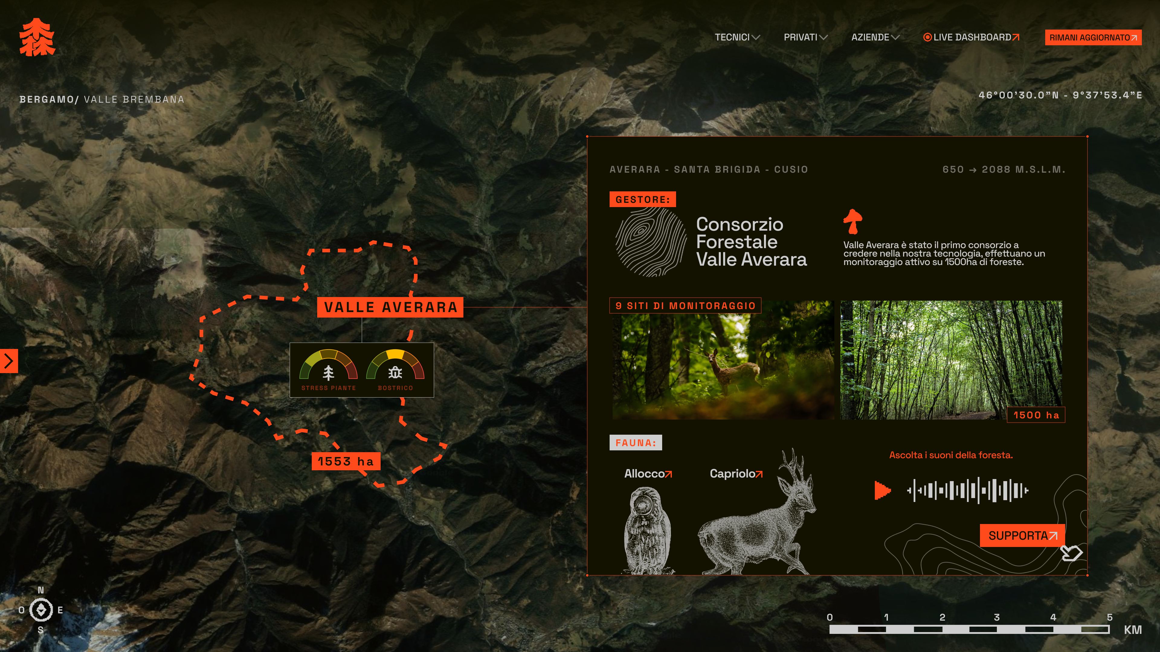 Anders brand wordmark in white placed on top of an image of a modern interior design.