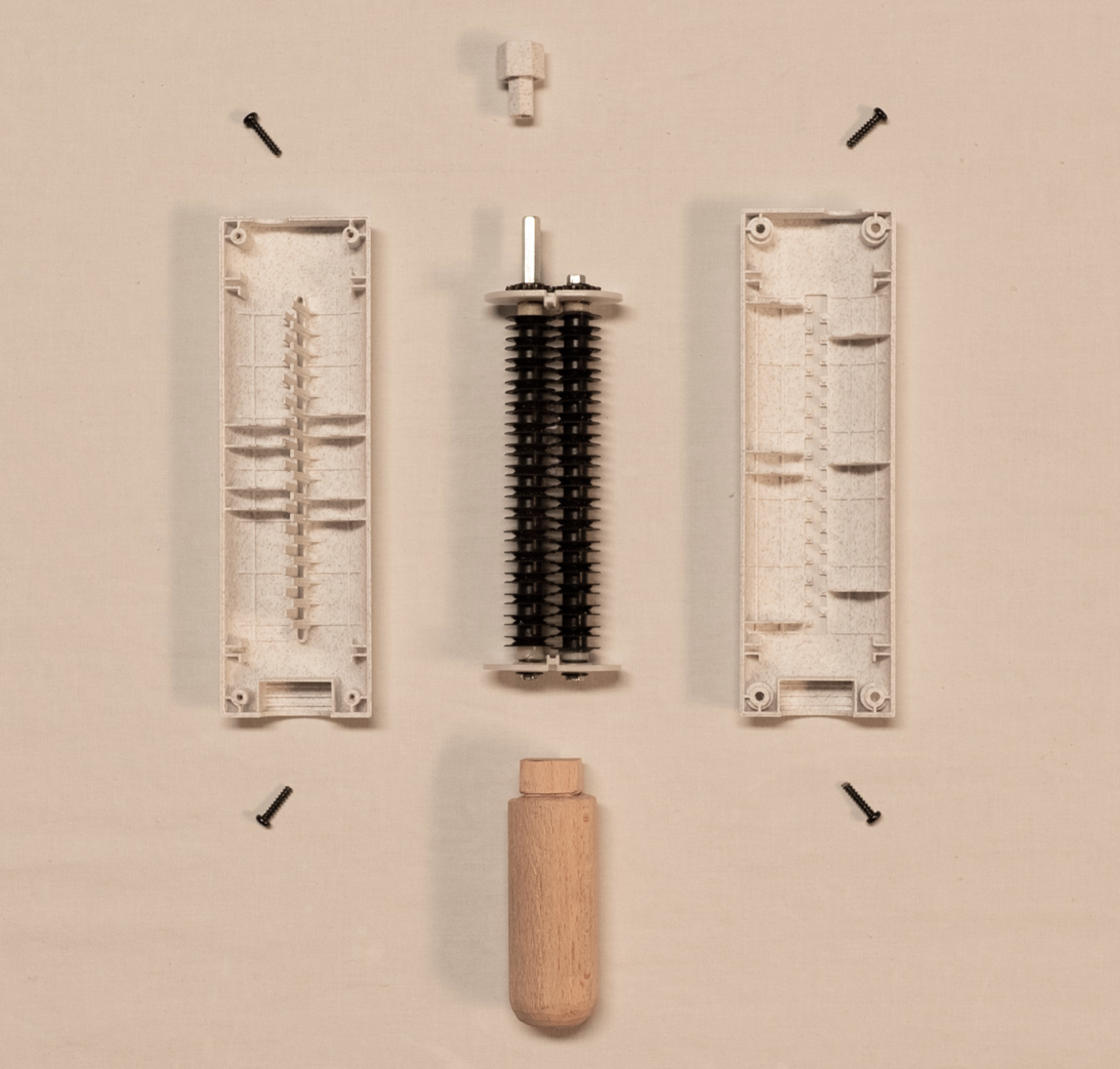 Graphic depicting a color palette of Stone Brown, Dark Navy, Beige, and Cream White along with corresponding hex color codes.